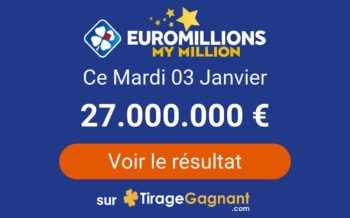 Resultat Tirage Euromillions Mardi 3 Janvier 2023 Tirage