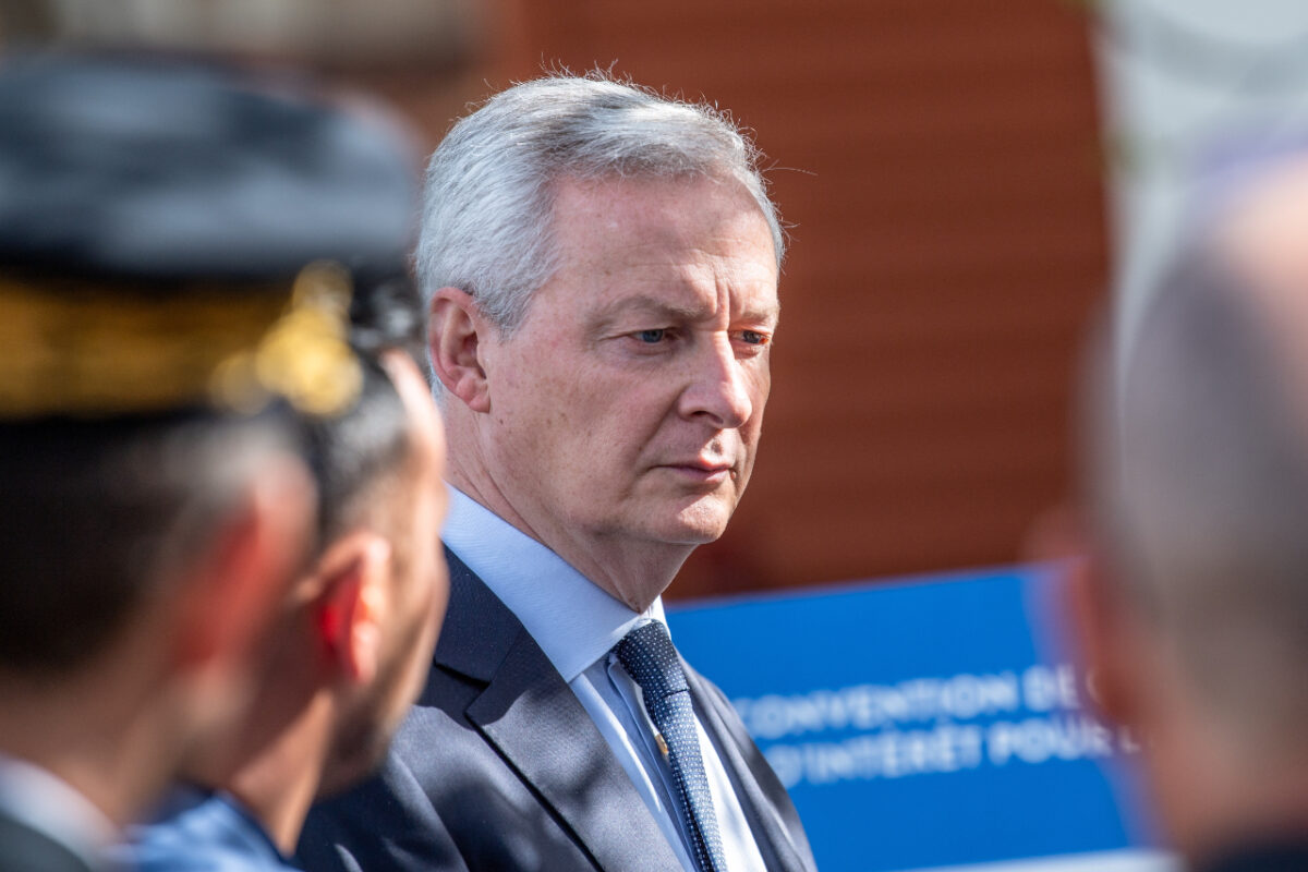 Manosque,,france, ,05 04 2024:,bruno,le,maire,,french,minister,of