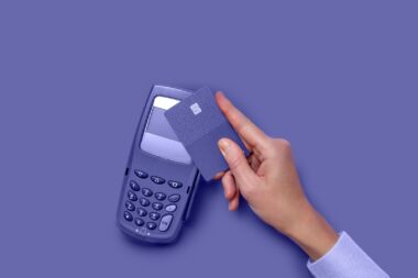 Contactless,payment,by,credit,card.,pos,terminal,nfc,payment.,concept