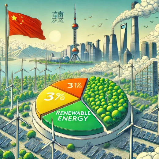 La chine et le renouvelable : un quart de l'énergie consommée est verte