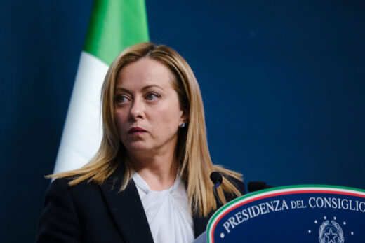 Italy's,prime,minister,giorgia,meloni,speaks,during,a,press,conference