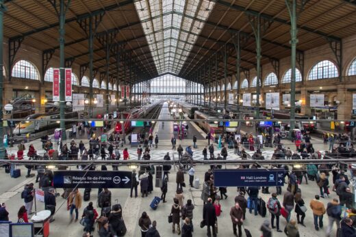 Paris,,december,12,2014, ,train,station,gare,du,nord