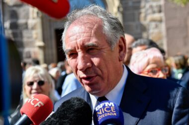 Frejus,,france, ,0 05 2023:,french,politician,franÁois,bayrou,is,seen